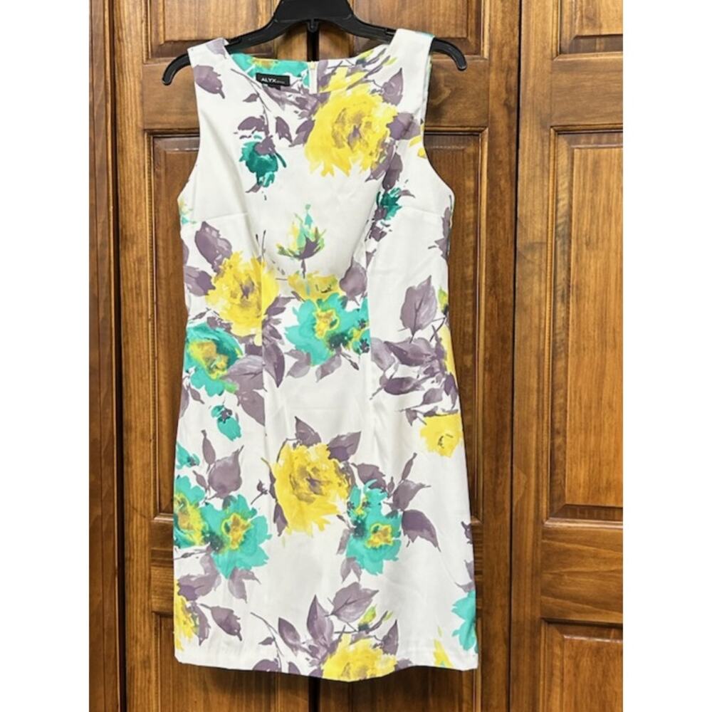 ALYX Spring/Summer Dress Yellow and Green Florals size 10